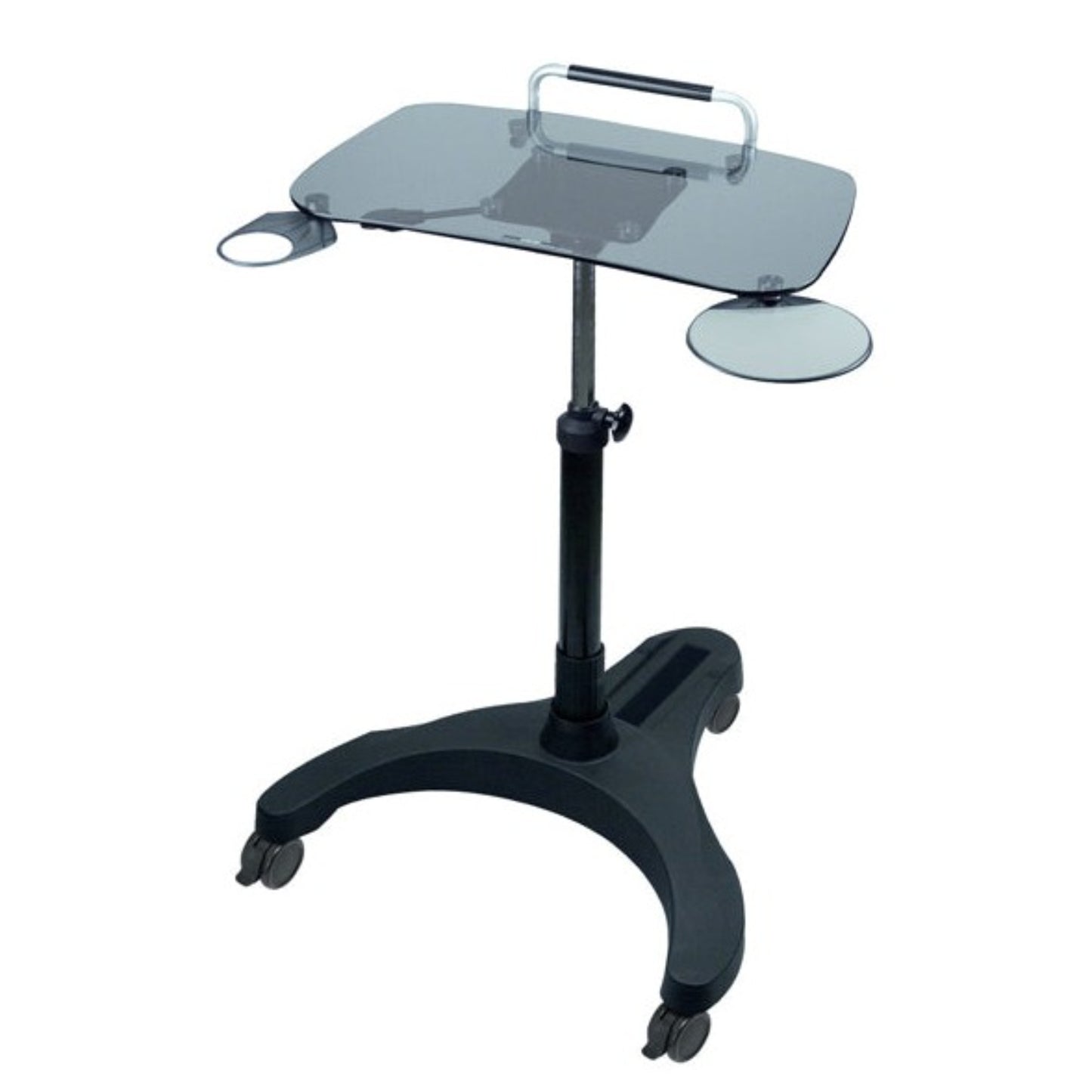Sit/Stand Mobile Laptop Workstation (Glass)