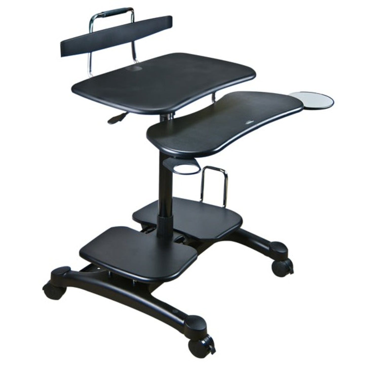 Sit/Stand Mobile PC Workstation