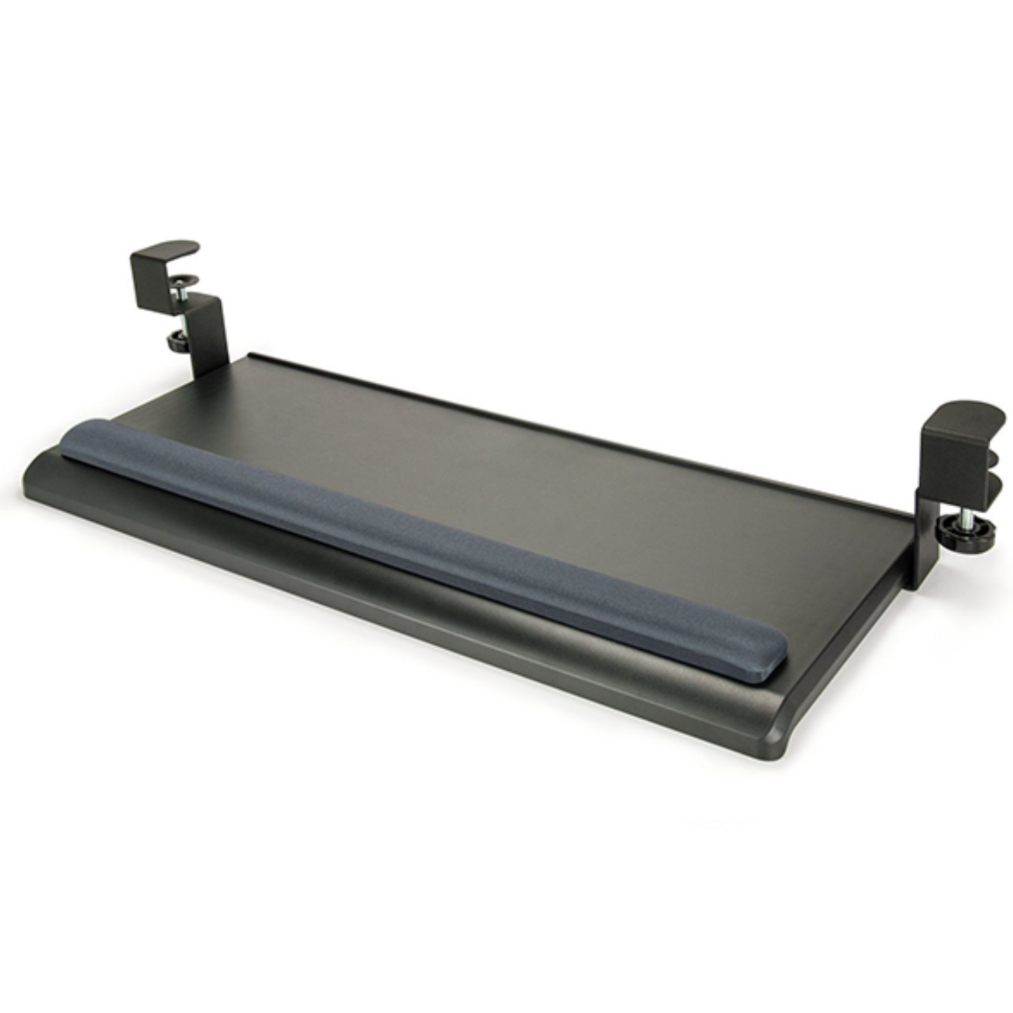 Extra-Wide Desk Clamp Keyboard Tray w/Gel Wrist Rest